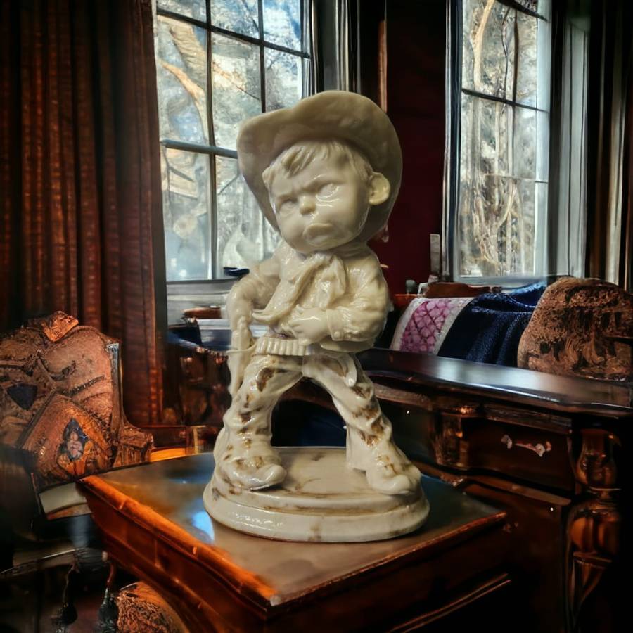 Exquisite Guiseppe Armani Young Cowboy Figurine