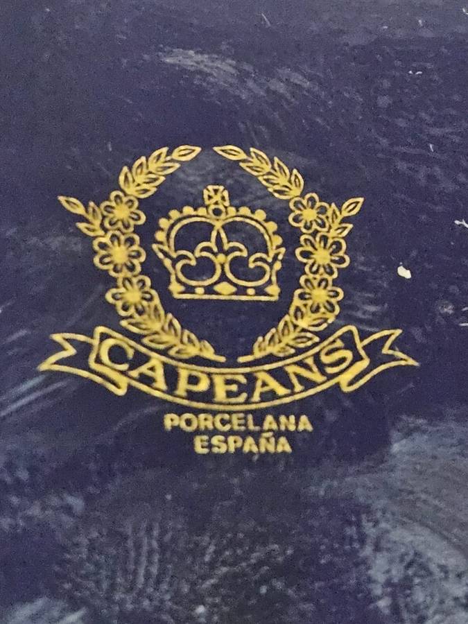 Capmeans Espania Cobalt Blue & Gold Platter