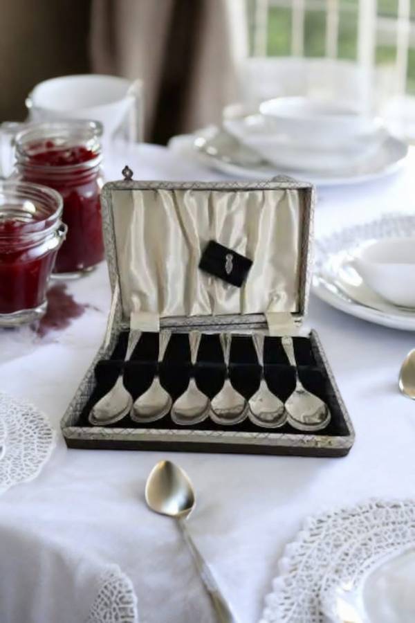 Set of Vintage Silver Jam Spoons