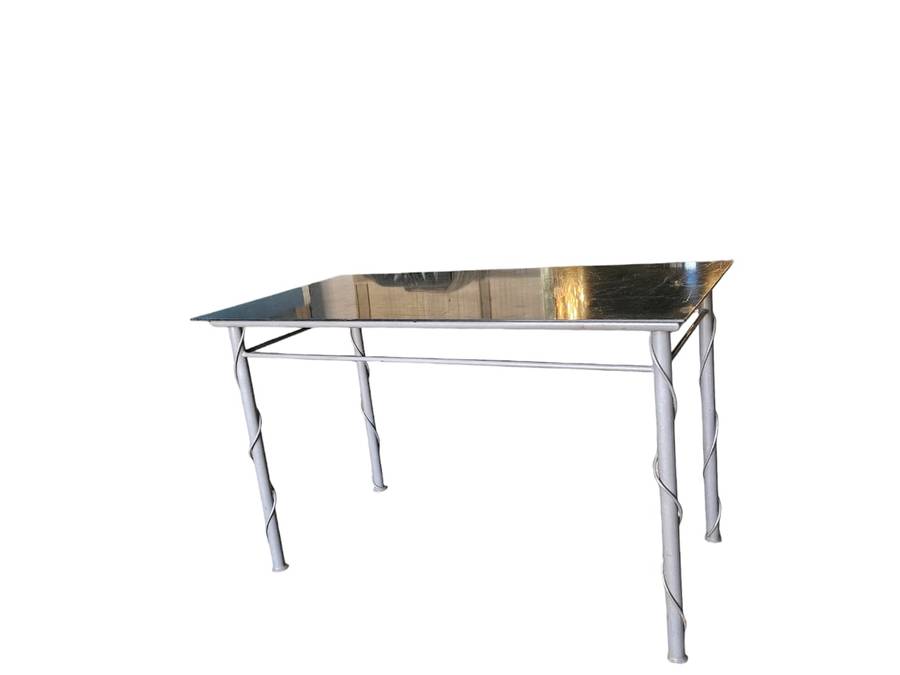 Glass top desk and chair