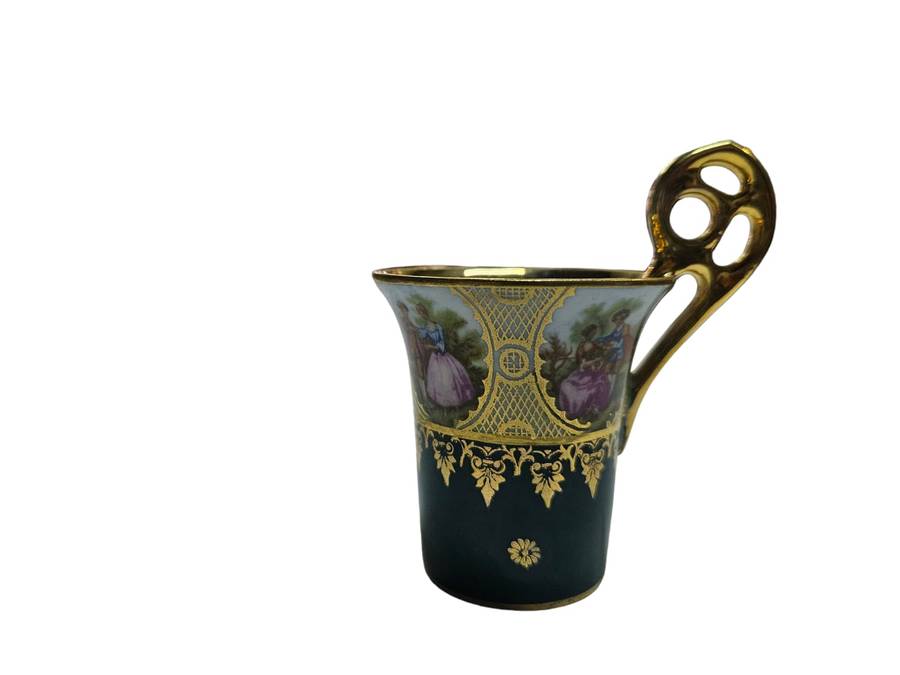 Vintage 30's 40's J.K.W. Bavaria Western Germany Espresso Demitasse Cup