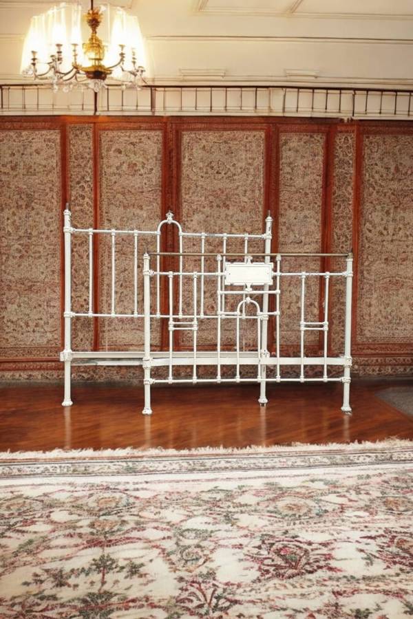 Timeless elegance of Antique Cast Iron Headboard & Foot Board