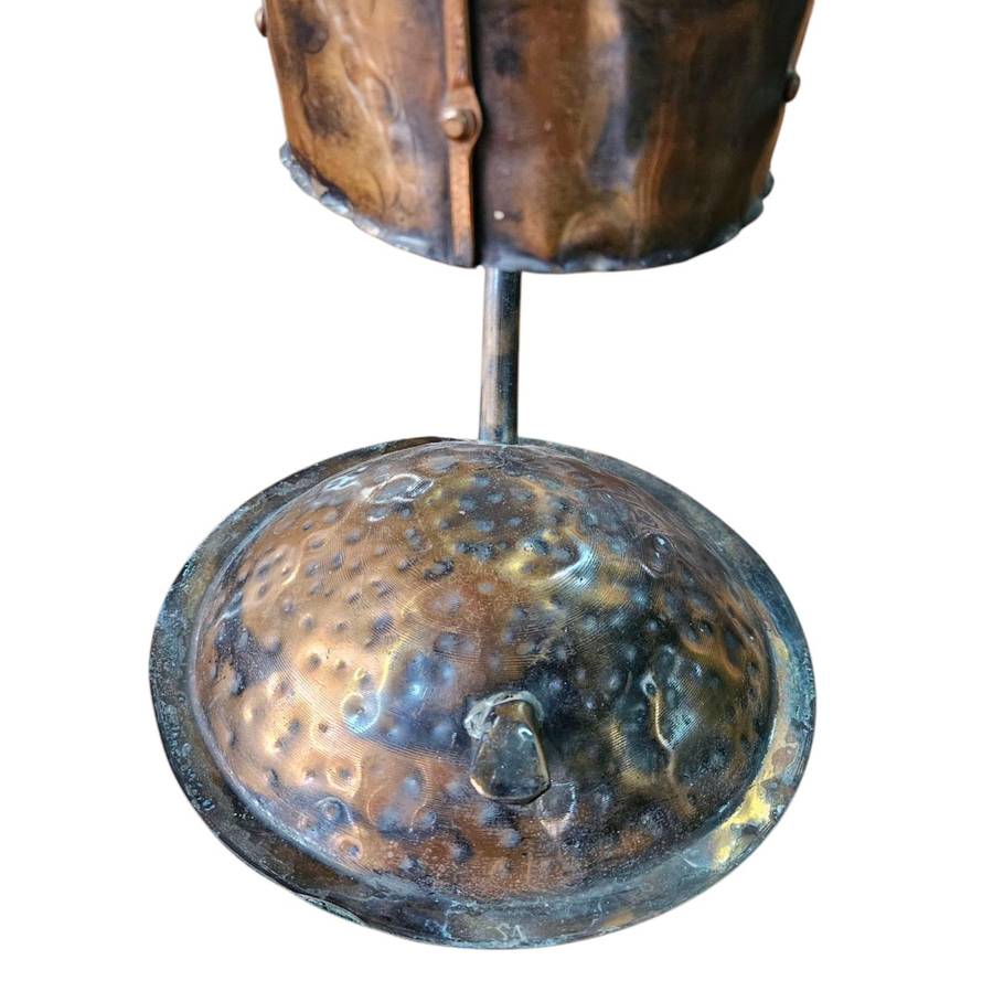 Arts & Crafts Style Hammered Copper Lantern