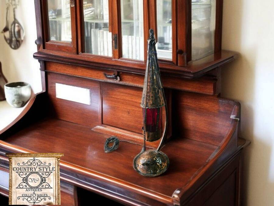Arts & Crafts Style Hammered Copper Lantern