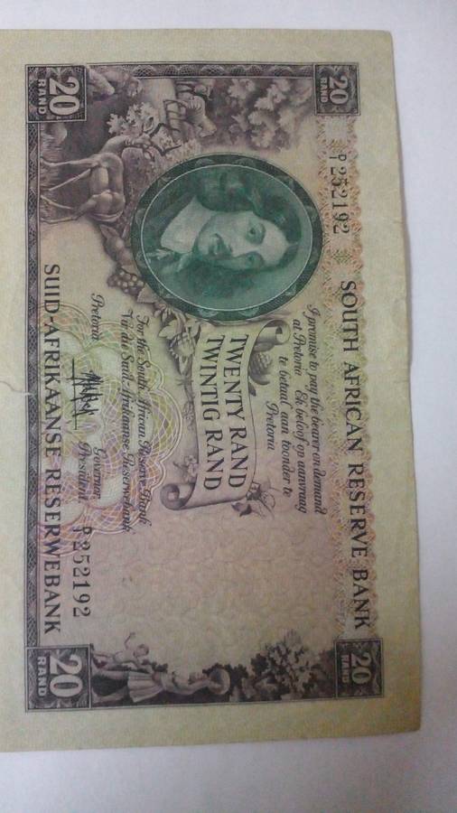 Old South Africa notes 20,10,2,1
