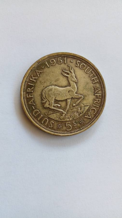 South Africa 5 Shillings 1951