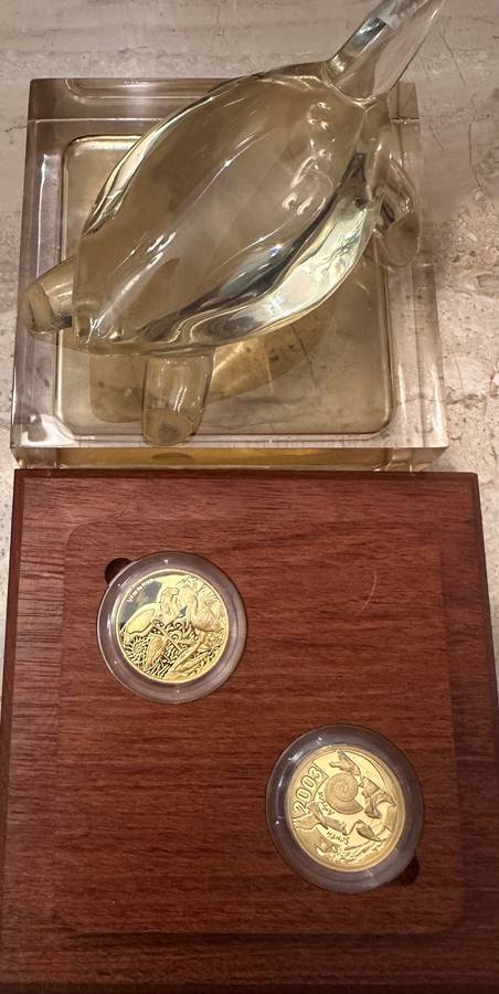 Proof 2003 2 X 1/4oz 24ct gold coins Launch set - only 199 minted. in original packaging