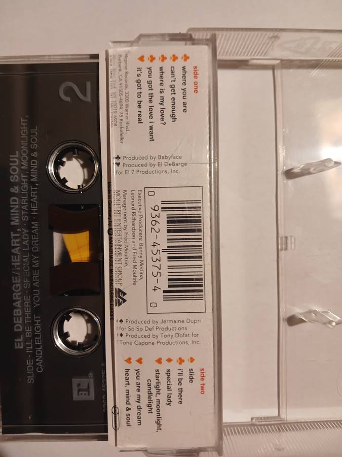 El DeBarge, Heart, Mind & Soul Cassette, Germany