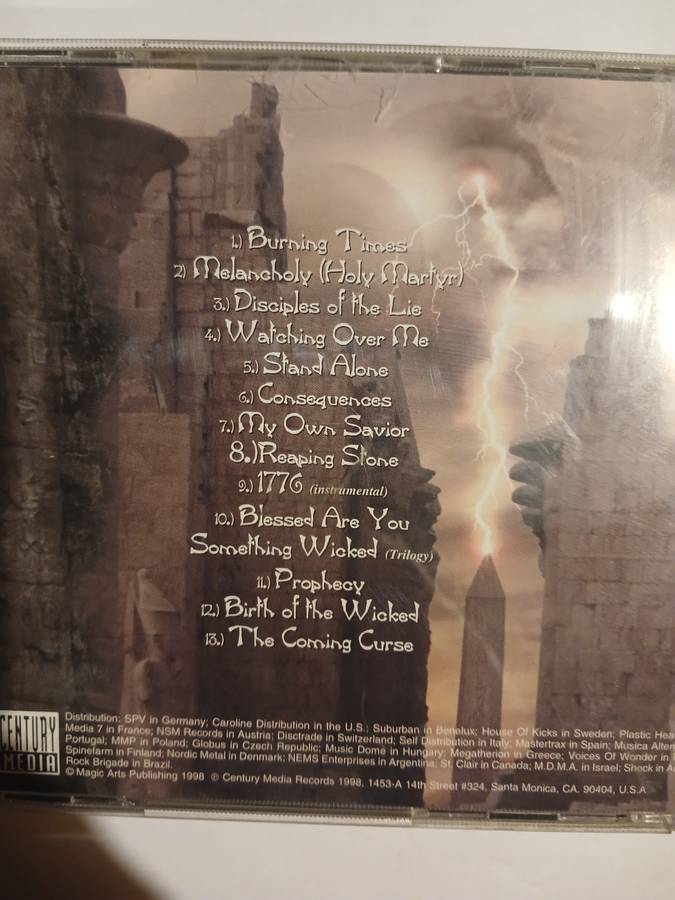 Iced Earth, Something Wicked This Way Comes CD, US