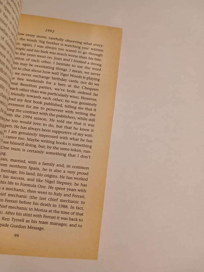 The Mechanic's Tale, Life in the Pit-lanes of Formula One by Steve Matchett