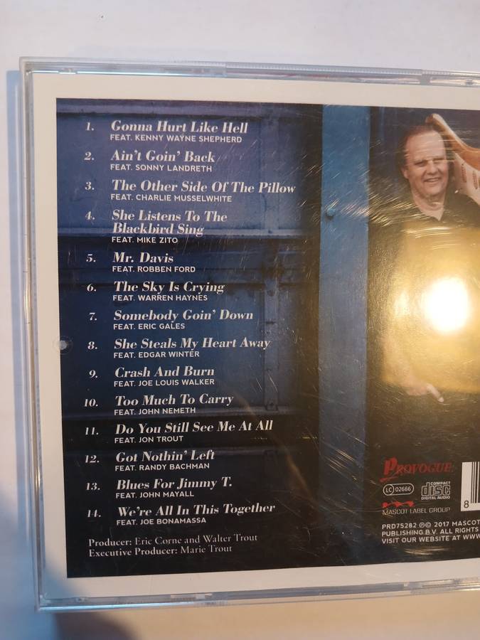 Walter Trout, We're all in this Together CD, Europe