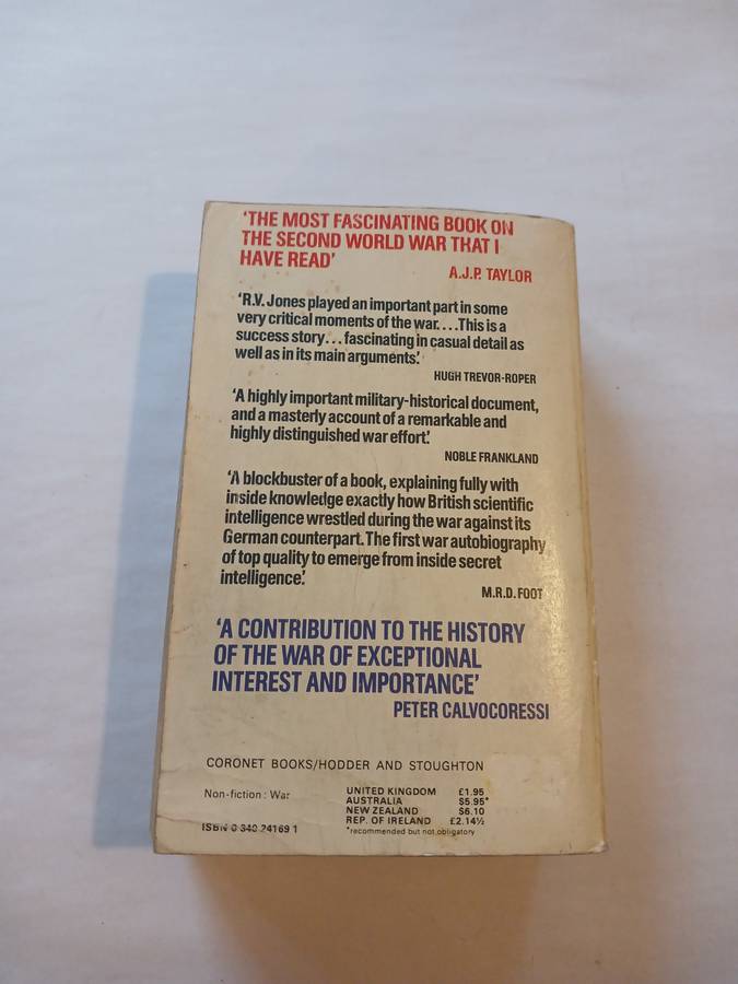 Most Secret War, British Scientific Intelligence 1939-1945 by R.V. Jones