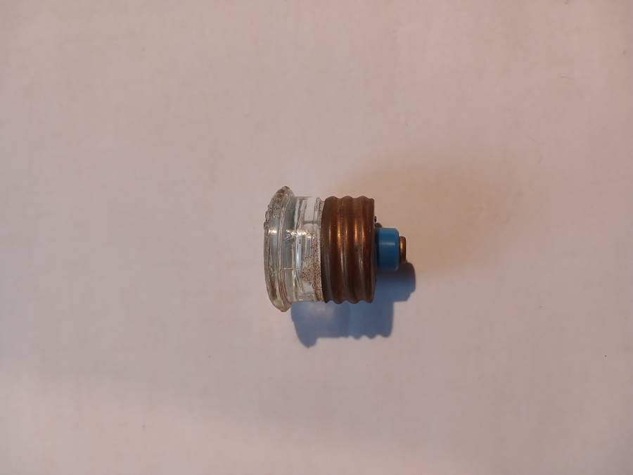Vintage Glass Plug Fuses x 3, 15A, 20A, 25A