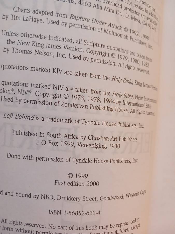 Are We Living in the End Times by Tim Lahaye & Jerry B. Jenkins