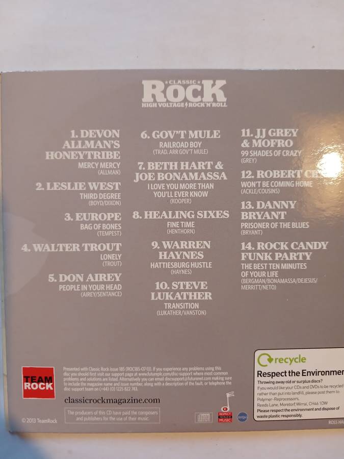 Bag of Bones, Compilation CD, UK