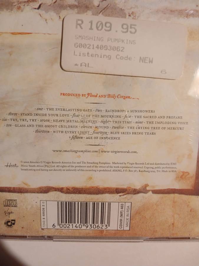 The Smashing Pumpkins, Machina, The Machines of God CD