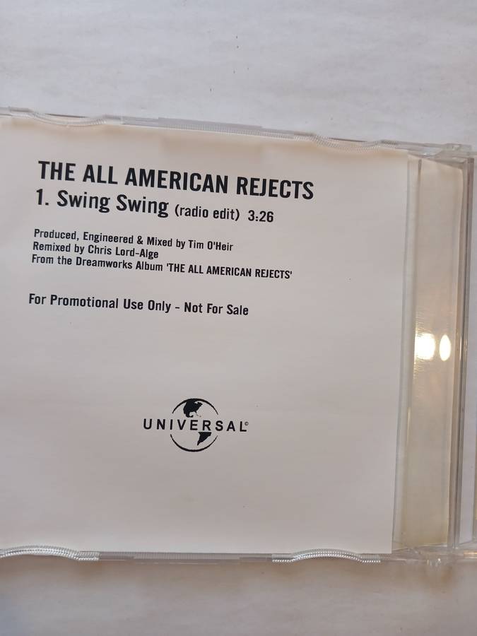 The All-American Rejects, Swing, Swing CD single