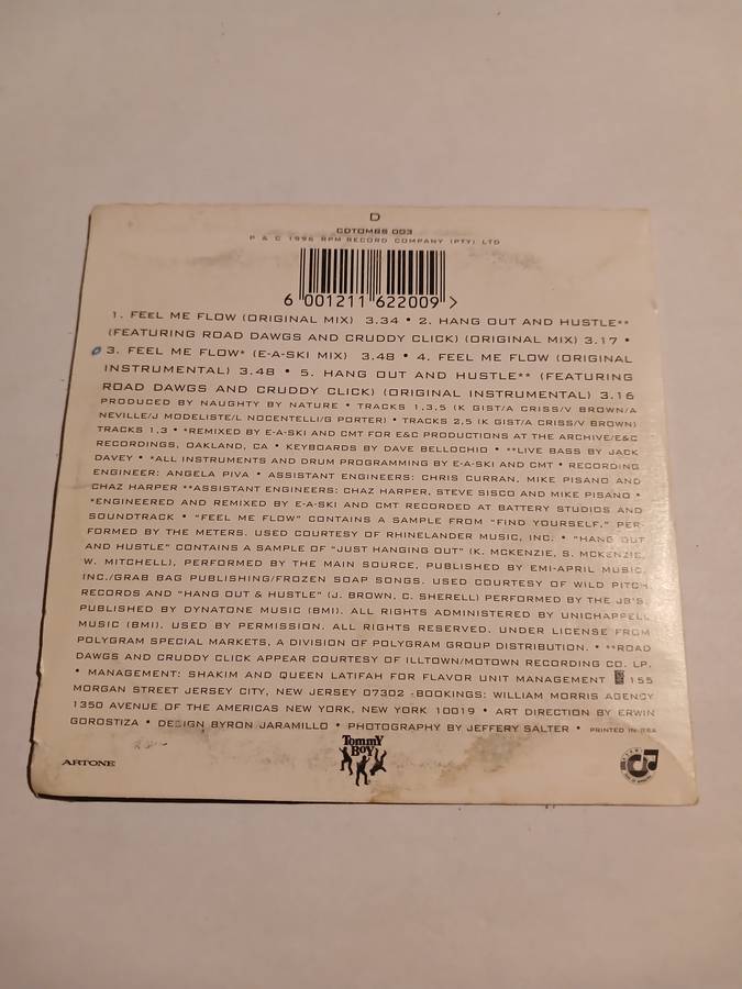 Naughty By Nature, Feel Me Flow CD single