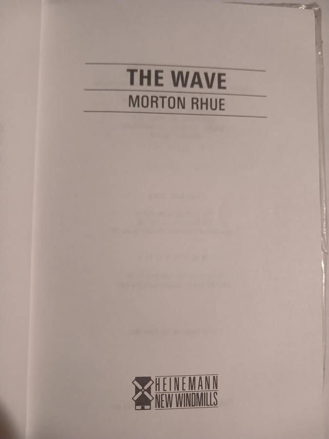 The Wave by Morton Rhue
