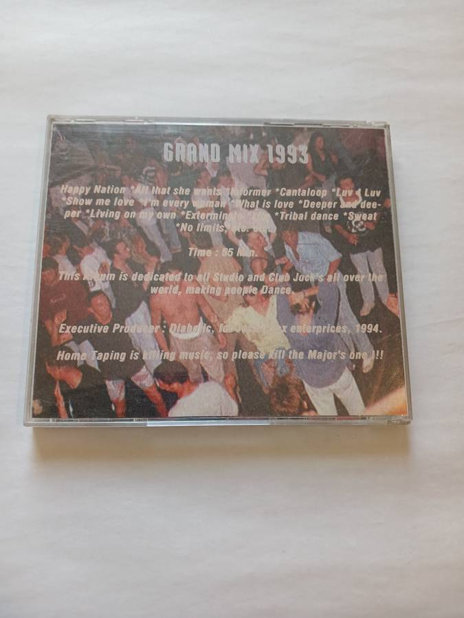 Grand Mix 1993, Best Hits of the Year mixed by Morales CD