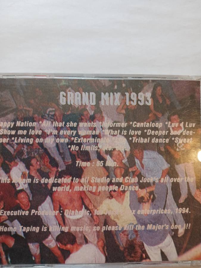 Grand Mix 1993, Best Hits of the Year mixed by Morales CD