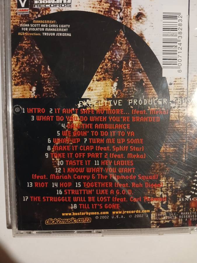 Busta Rhymes, It Ain't Safe No More... CD
