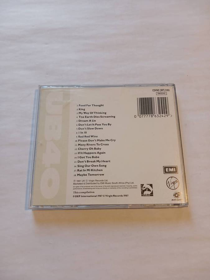 UB 40, The Best Of, Volume 1, CD
