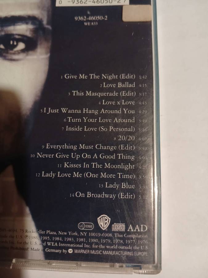 George Benson, The Best Of CD, Germany.