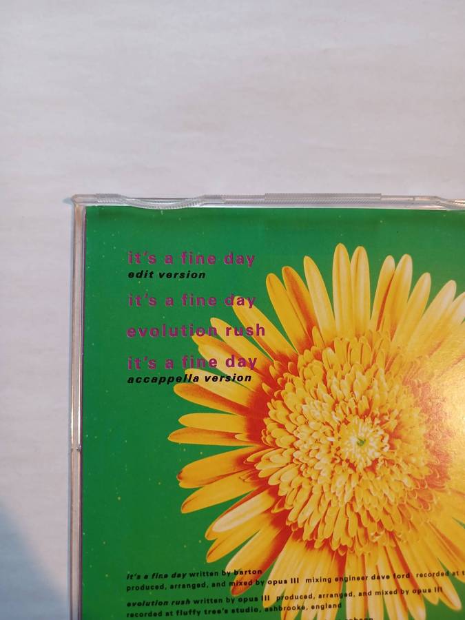 Opus III, It's a Fine Day CD single, UK
