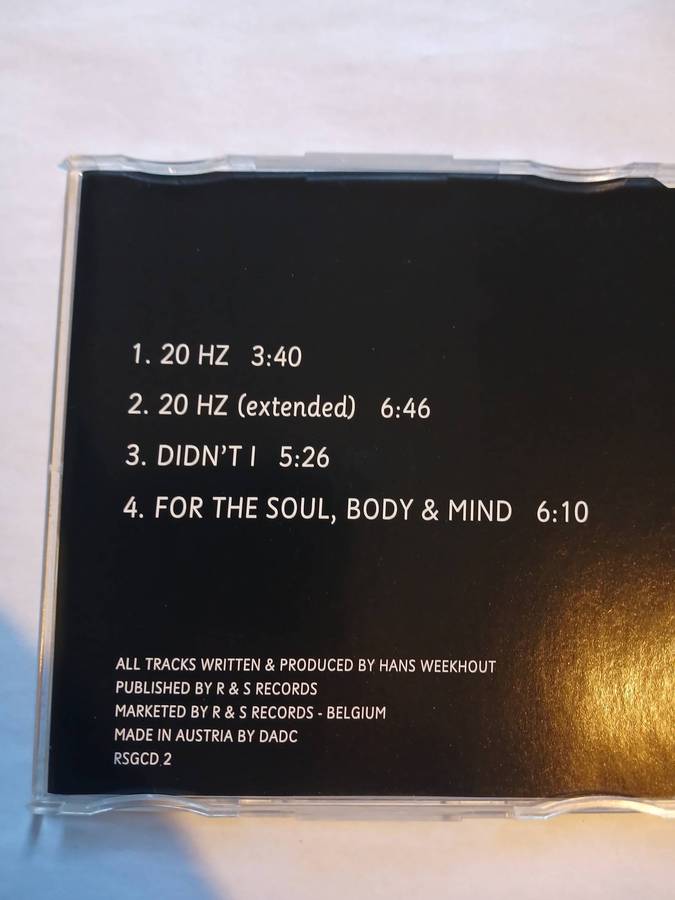 Capricorn, 20HZ CD single, Austria