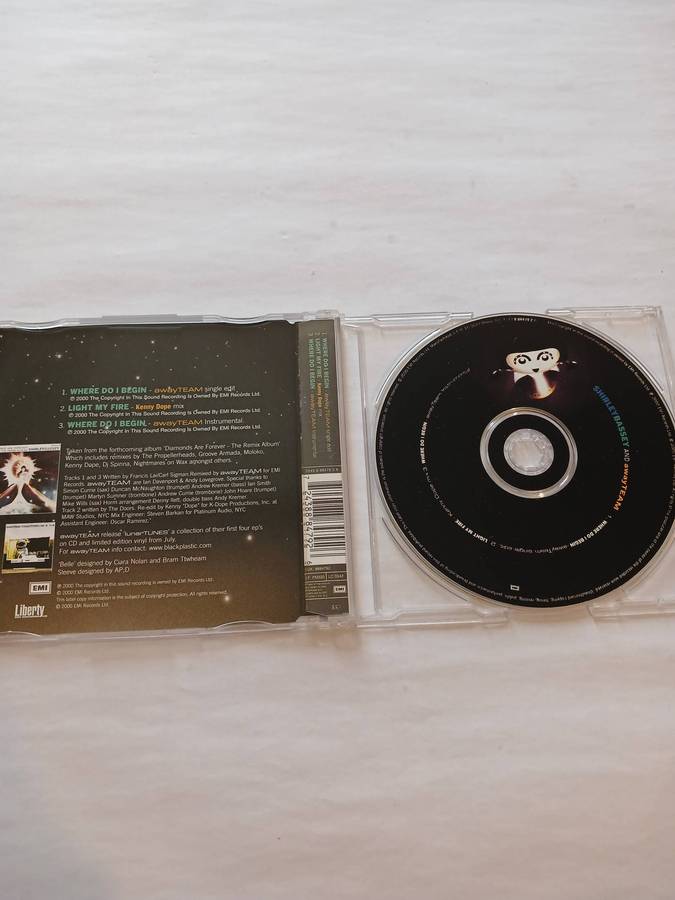 Shirley Bassey and Away Team, Where Do I Begin CD single, UK