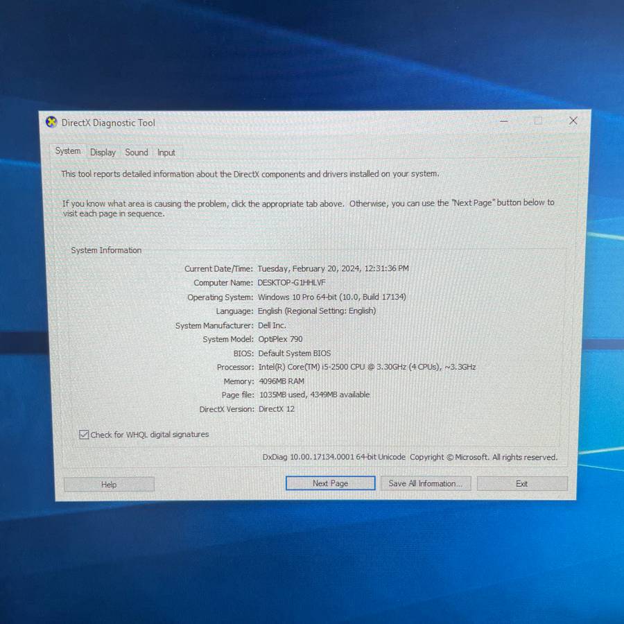 Dell Optiplex 790 i5 Desktop SFF PC
