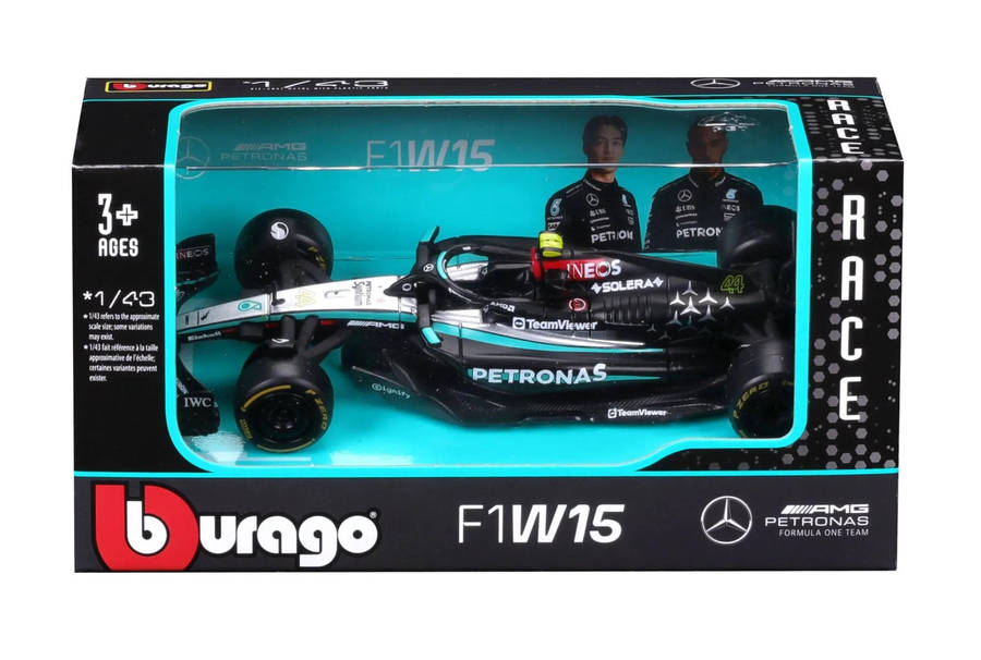 Mercedes AMG W15E 2024 - 1/43 Scale (Burago 18-38208)