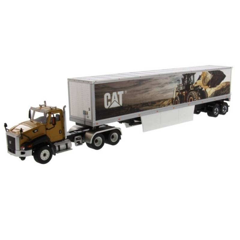 CAT CT660 w/CAT Mural Trailer 1/50 Scale Die-Cast Masters 85666