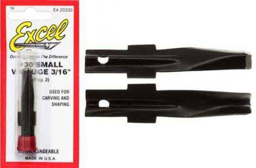 V Gouge Small 1.5"X5/16"X1/4" 2 PCS EXCELL 20330