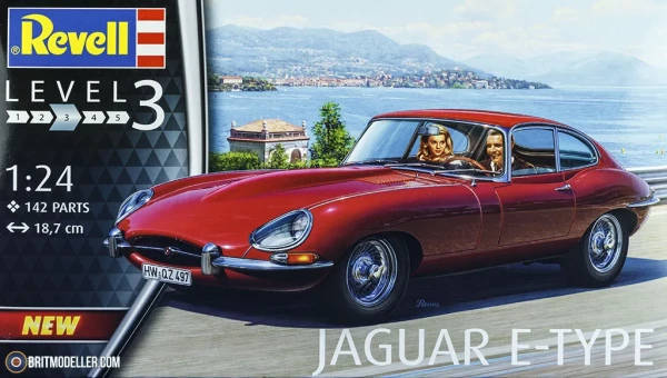 Jaguar E-Type Coupe  - 1/24 Scale (Revell 07668)