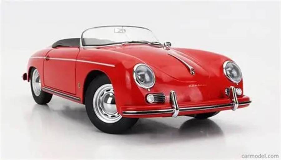 Porsche 356A Speedster (Convertible) Red 1/24 Scale WELLY 24106C-W-RED