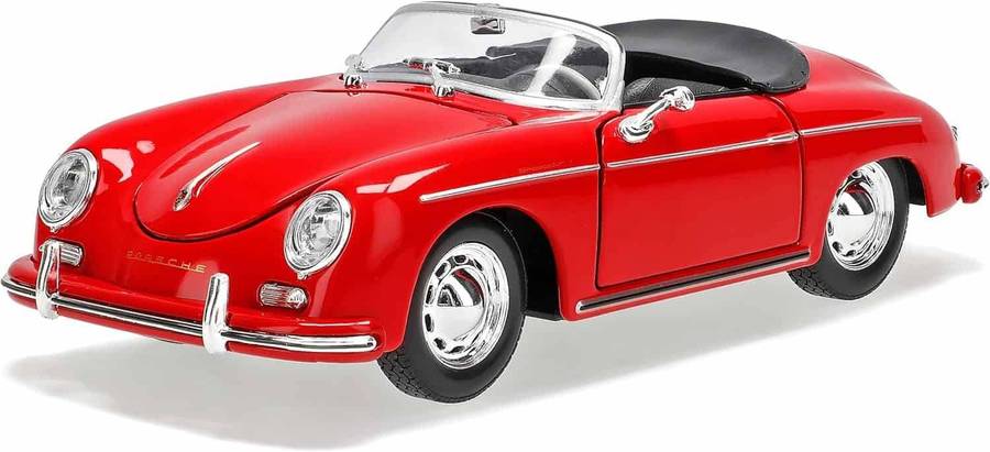 Porsche 356A Speedster (Convertible) Red 1/24 Scale WELLY 24106C-W-RED