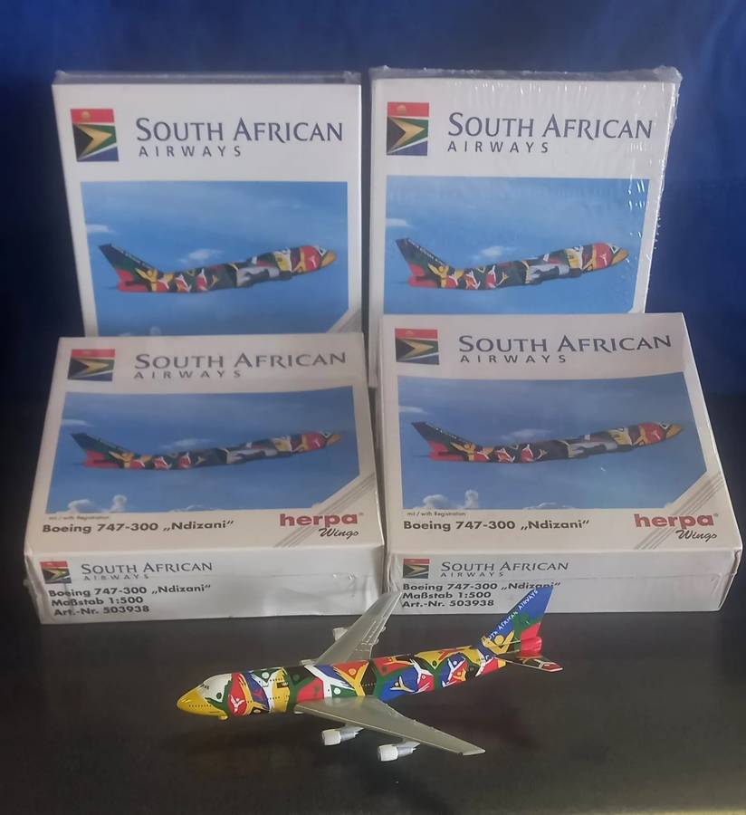 Boeing 747-300 SAA Ndizani - 1/500 Scale (Herpa)(HW503938)