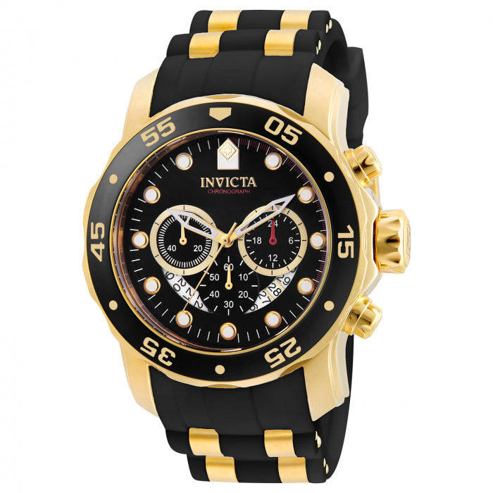 INVICTA Pro Diver Scuba Colossus 50mm Gold/Black Chronograph Watch
