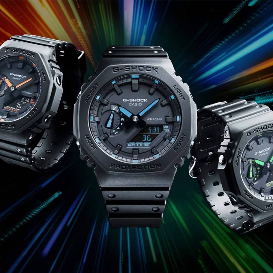 CASIO Mens G-Shock Carbon Core 45mm Watch GA-2100 Series