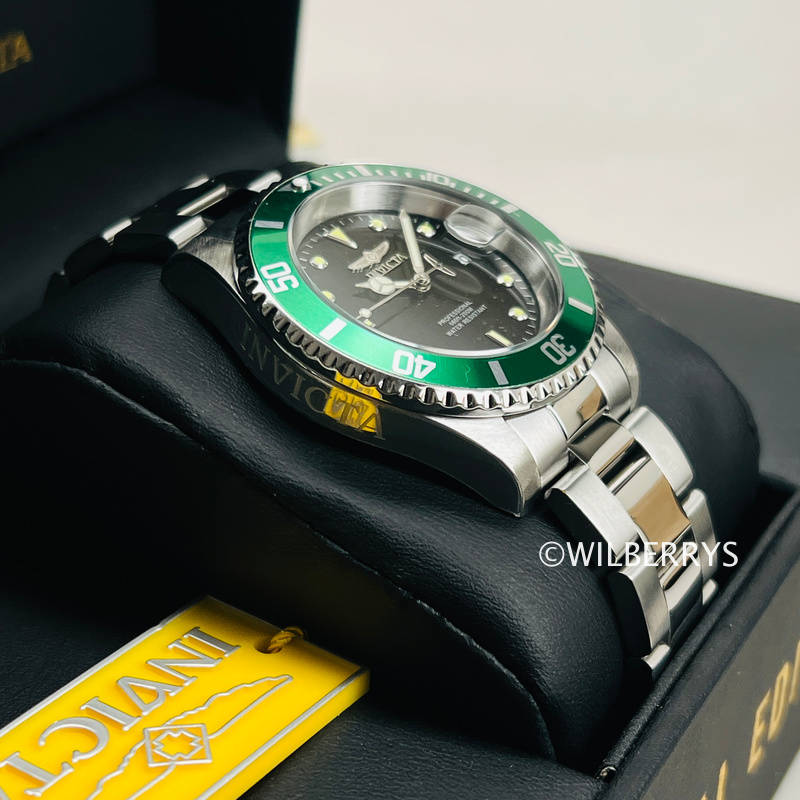 Invicta Sea Urchin Black Dial Silver/Green 200m Dive 40mm Watch