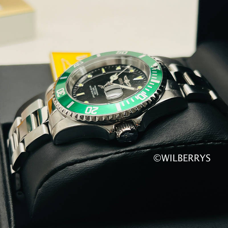 Invicta Sea Urchin Black Dial Silver/Green 200m Dive 40mm Watch