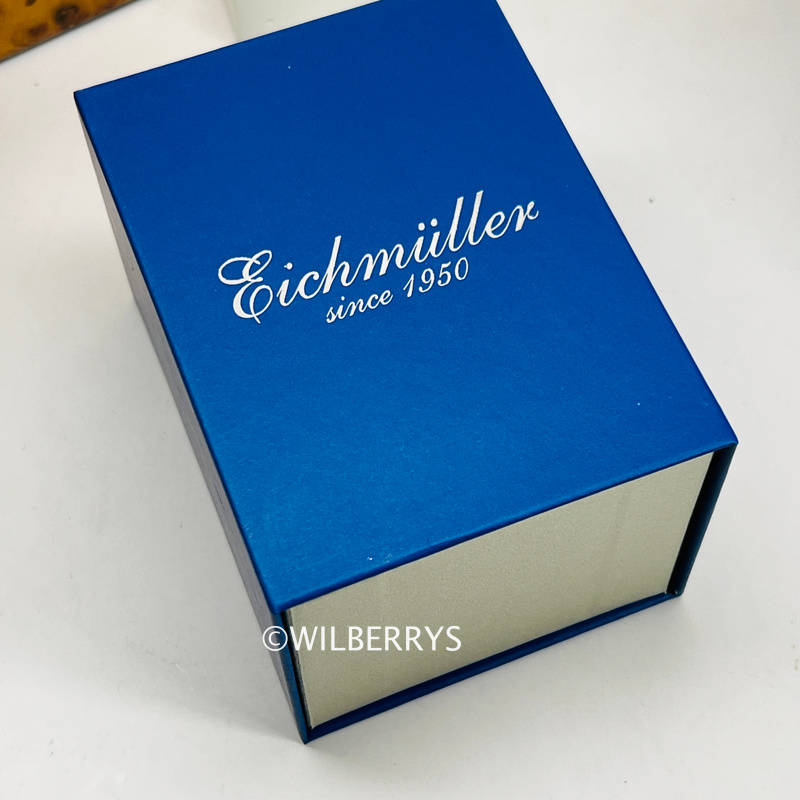 EICHMULLER since 1950 Womens Classic Quartz 30mm Leather Watch Silver/Black