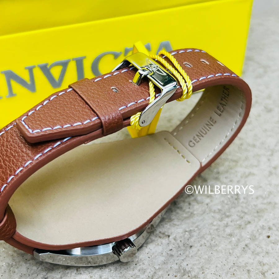 INVICTA Mens Classic Speciality 44mm Leather Cuff Watch