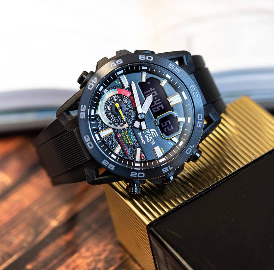 CASIO Mens Edifice Racing Bluetooth Chronograph Watch