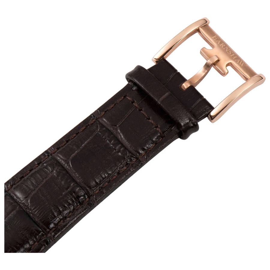 Thomas Earnshaw Breguet Classic Dress Chronograph Watch Chocolate Brown