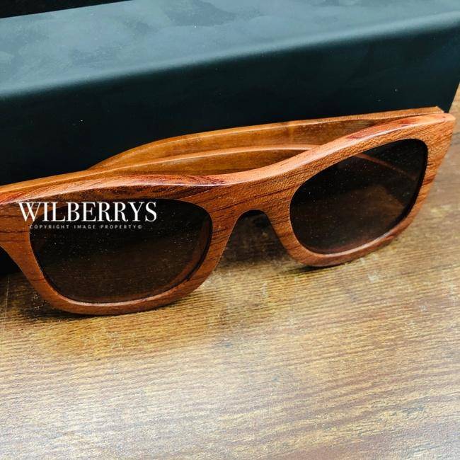 FINLAY AND CO LONDON Mens Wooden Rosewood Polarised Sunglasses