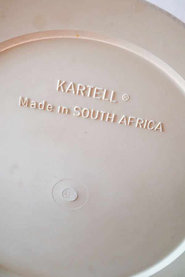 Waste paper bin Model 4660 by Gino Colombini for Kartell, 1970