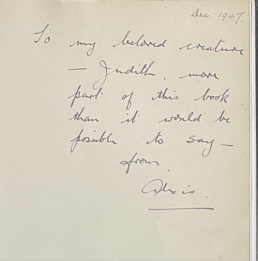 SIGNED BY ALEXIS PRELLER!! "ALEXIS PRELLER" BY CHRIST TRUTER, 1947 FIRST EDITION